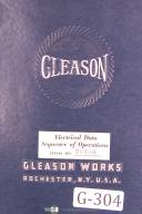 Gleason-Gleason Electrical Data Sequence of Operation No 27 Grinder Manual-#27-No. 27-01